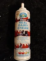 Light real dairy cream