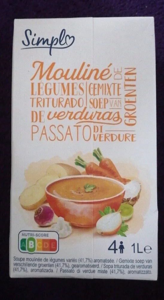 Soupe mouliné aux légumes
