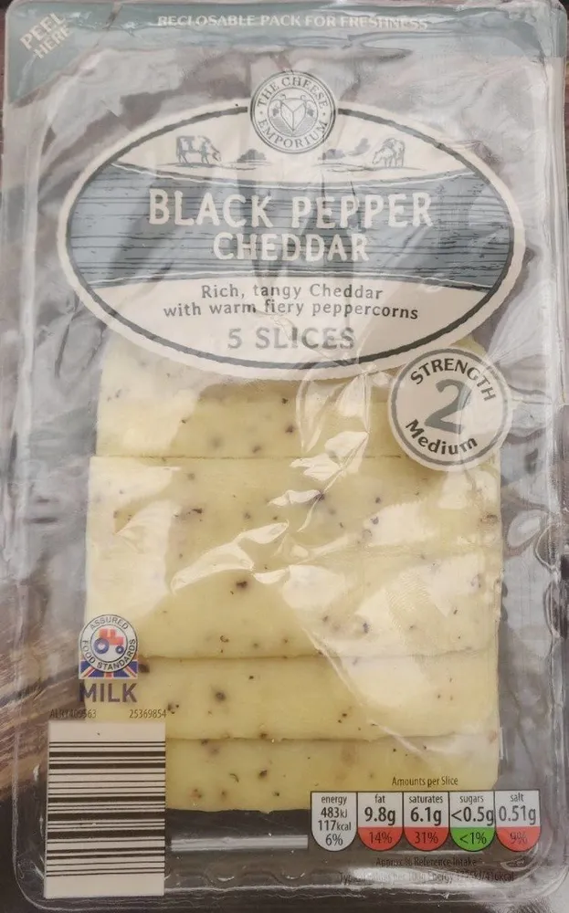 Black pepper cheddar