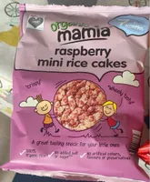 Raspberry mini rice cakes