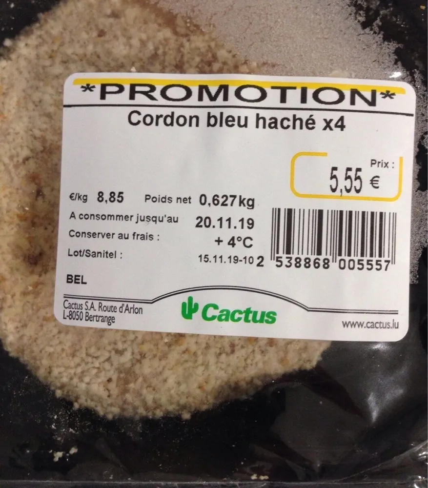 Cordon Bleu haché