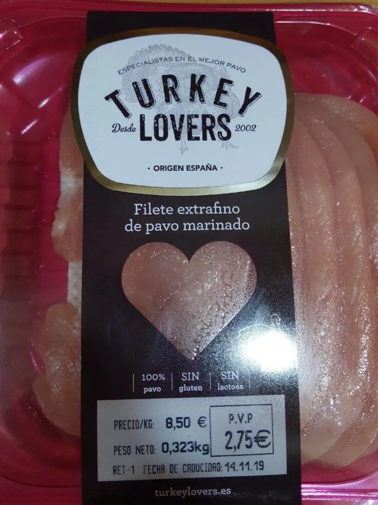 Filete extrafino de pavo marinado