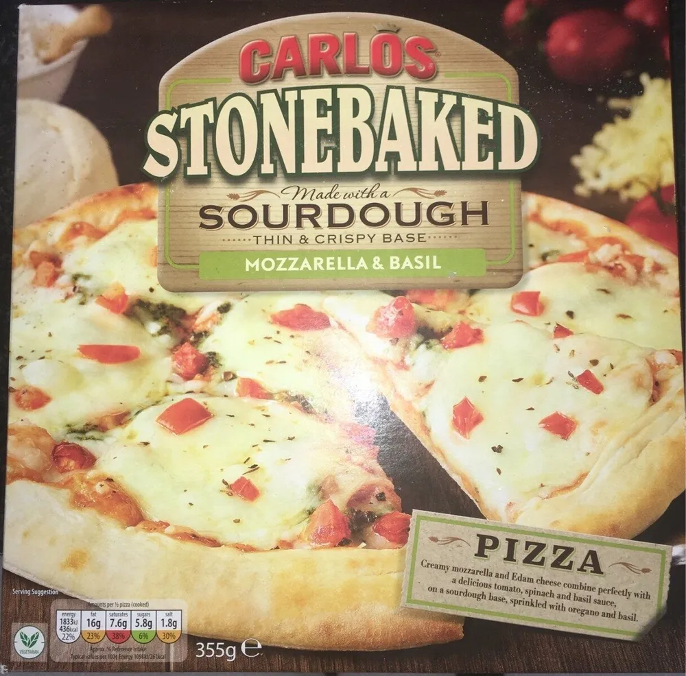 Carlos Stonebaked Mozz&Basil Pizza