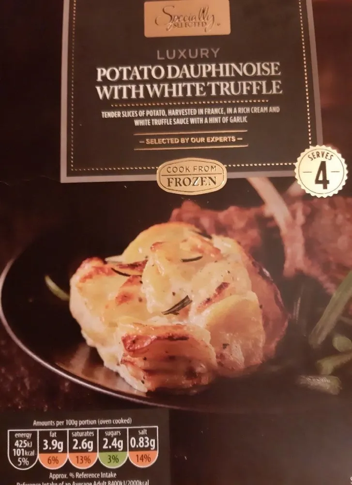 Potato dauphinoise with White truffle