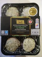 Bacon, leek & thyme stuffing portions