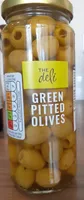 Green pitted olives