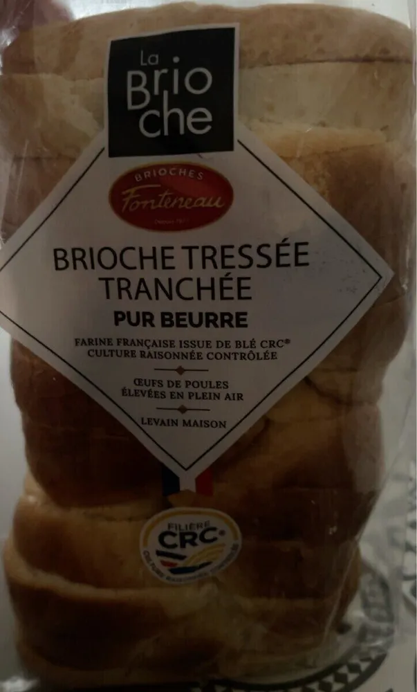 Brioche tressée tranchée