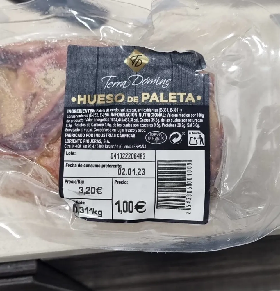 Hueso de paleta