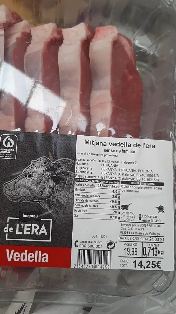 Mitjana de vedella de l'era