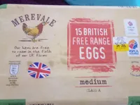 15 free range eggs