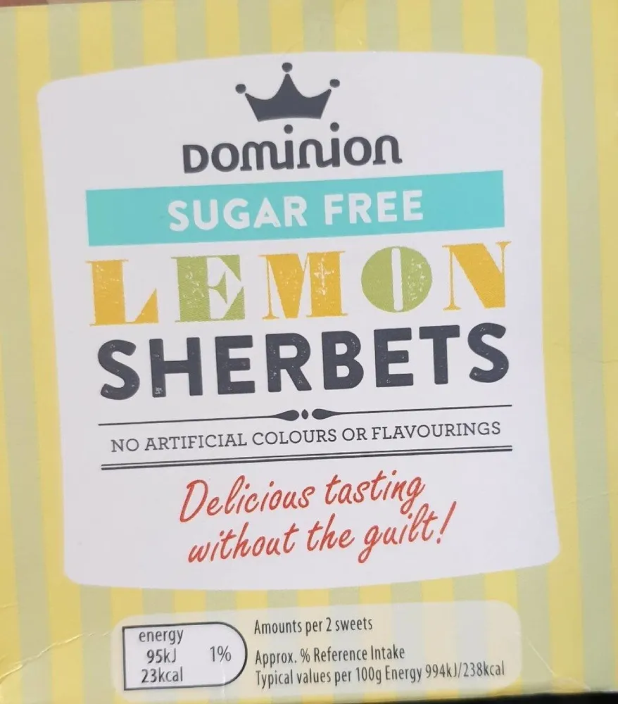 Lemon Sherbets Sugar Free