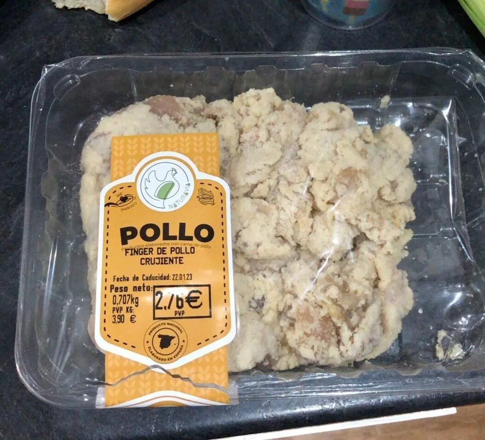 Finger de pollo crujiente