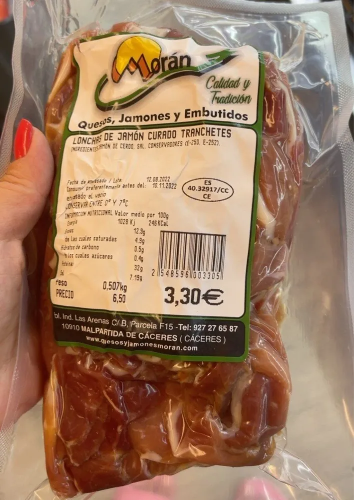 Lonchas de jamon curado