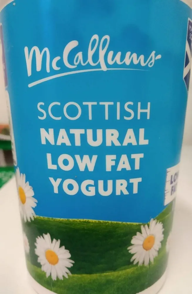 Scotish natural low fat yogurt