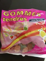 Gommes tendres sans sucre