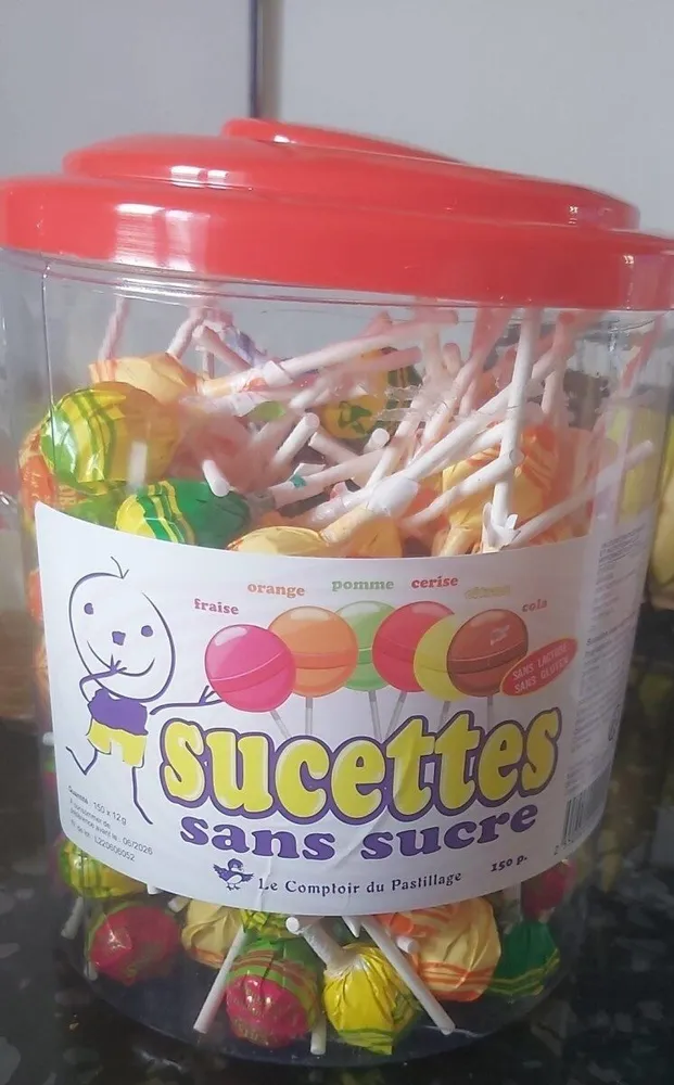 Sucettes sans sucre