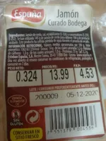 Jamón curado bodega