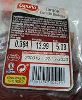 jamon curado Bodega