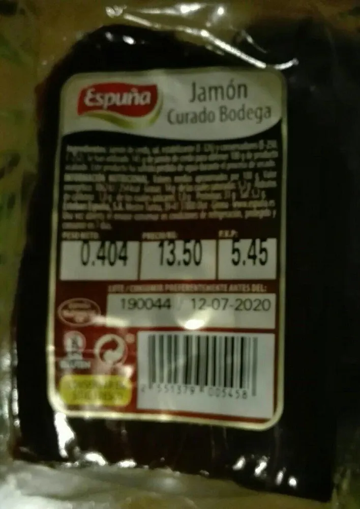 Jamón Curado Bodega