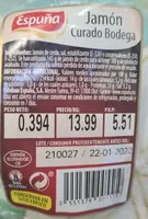 Jamón Curado Bodega
