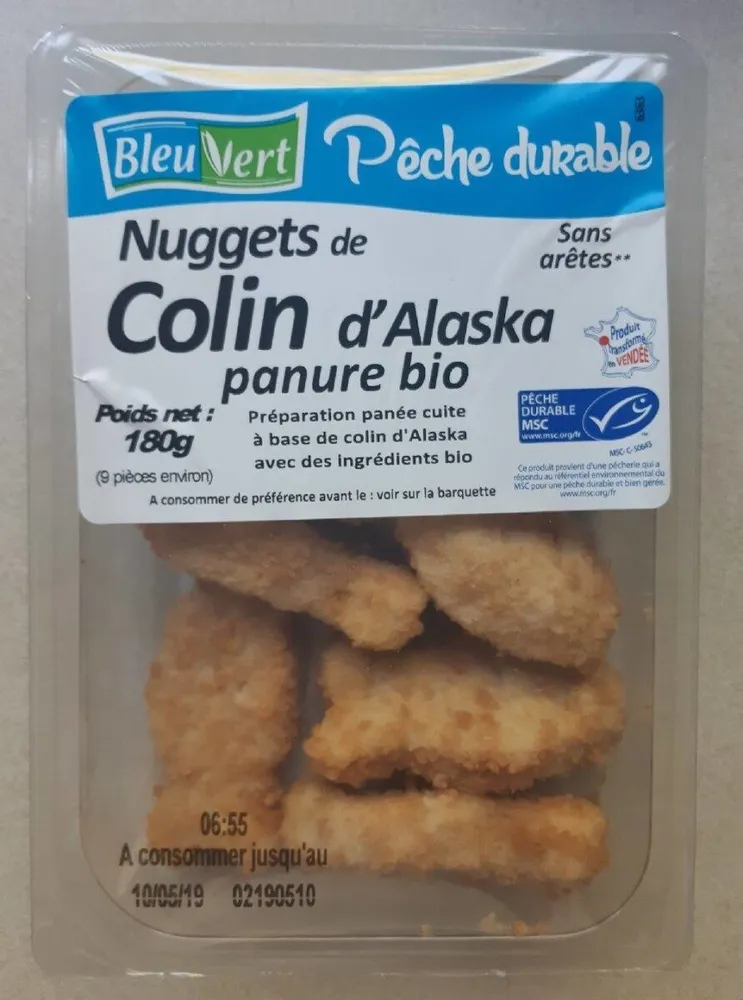 Nuggets de colin d'Alaska
