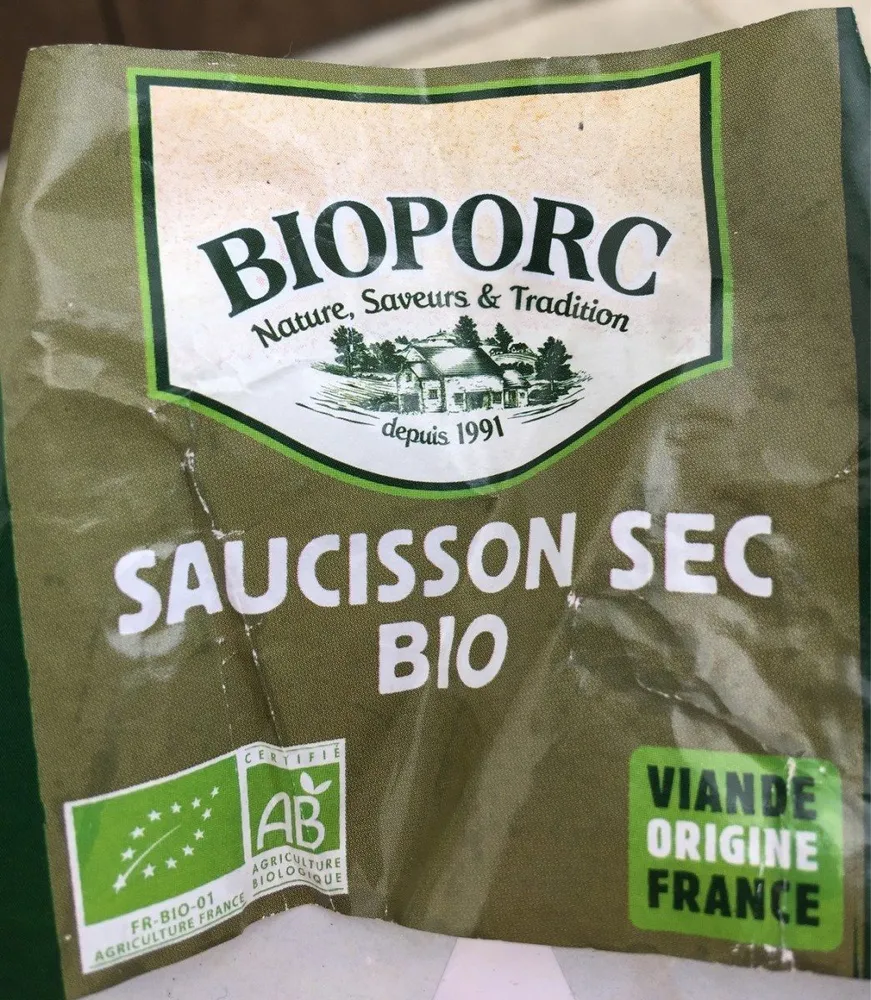Saucisson sec bio