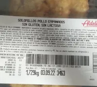 Solomillos pollo empanados sin glutensin lactosa
