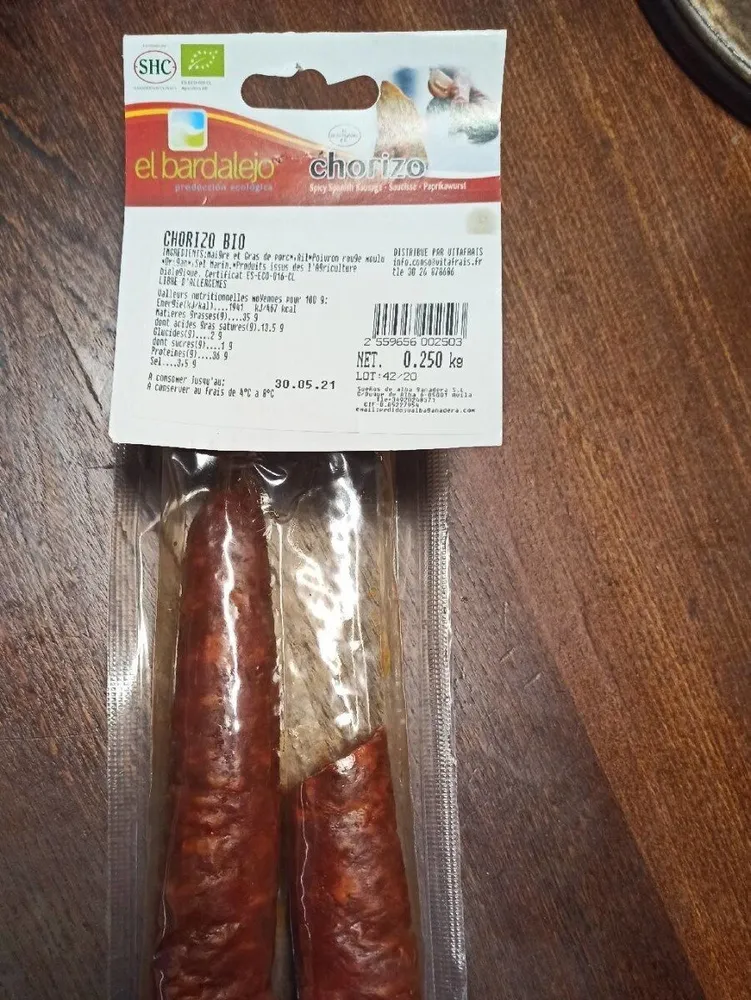 Chorizo organic