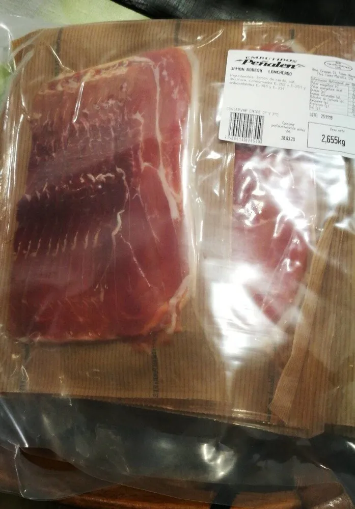 Jamón bodega loncheado