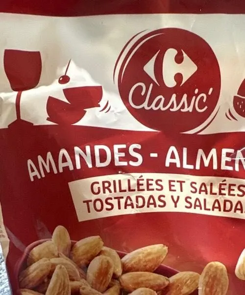 Amande grillées et salées