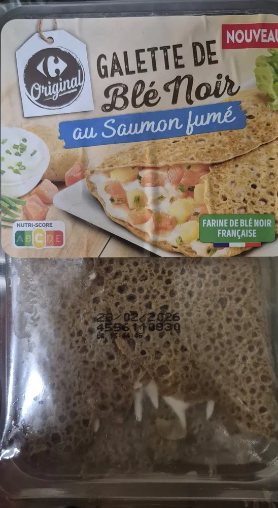 Galette blé noir saumon fumé