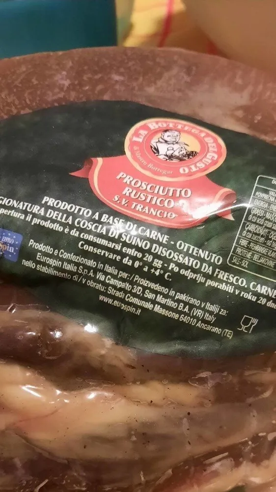 Prosciutto rustico S.V. Trancio