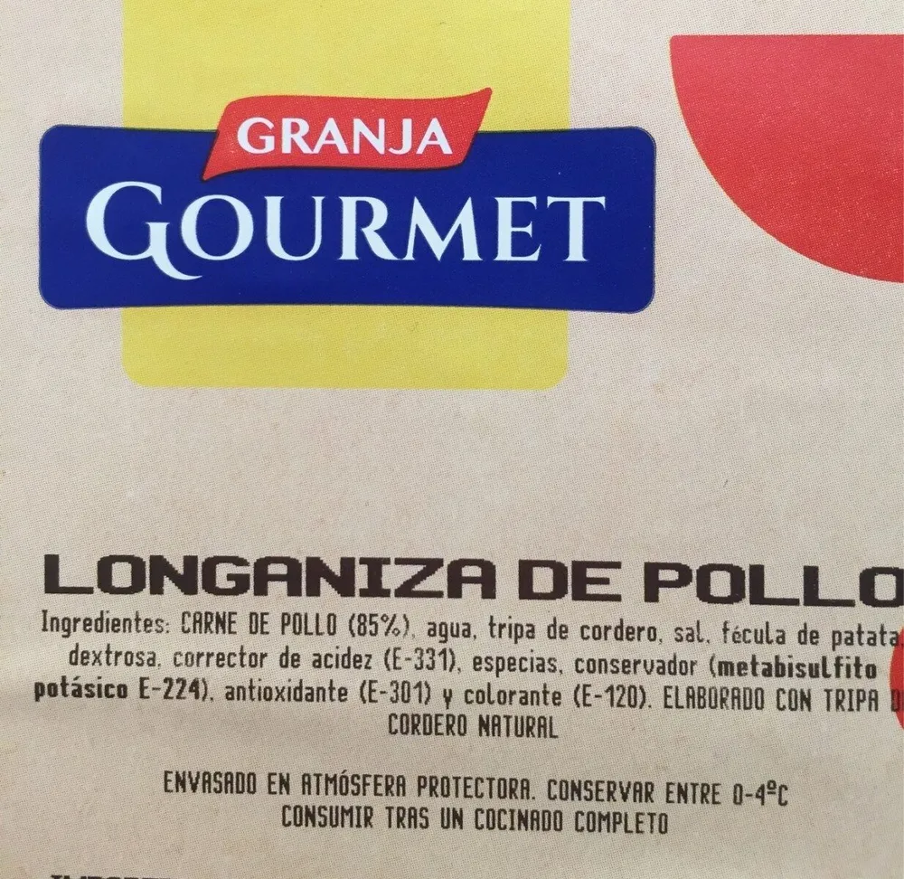 Longaniza de pollo