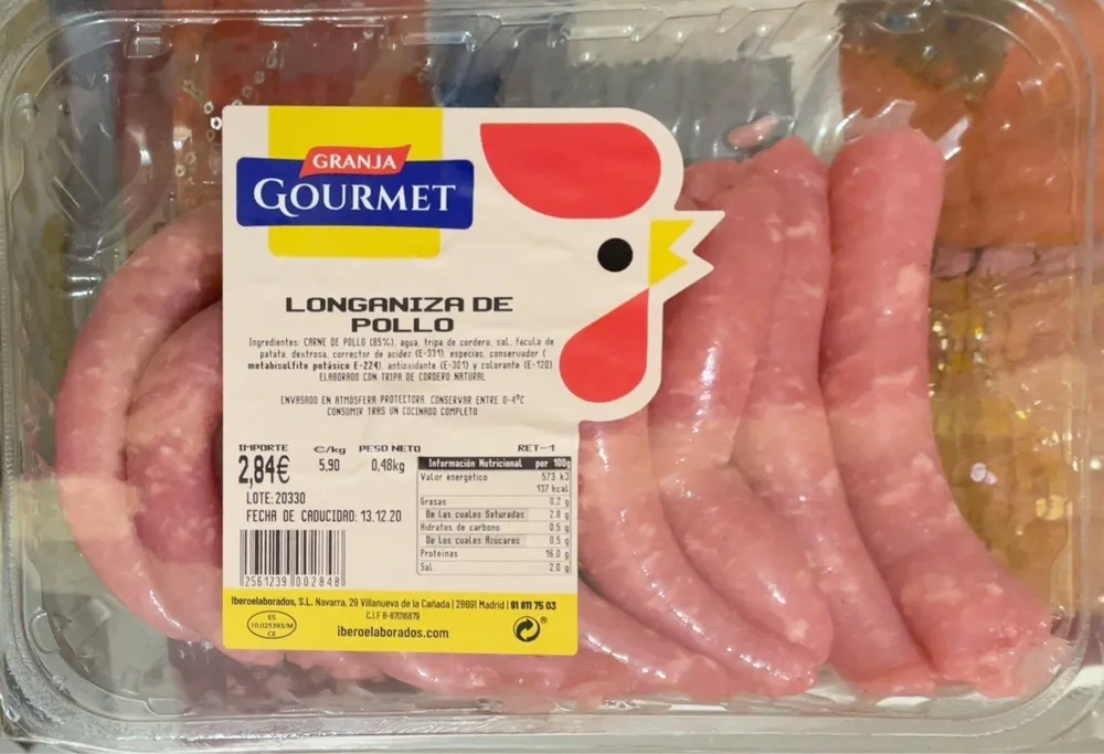 Longaniza de pollo