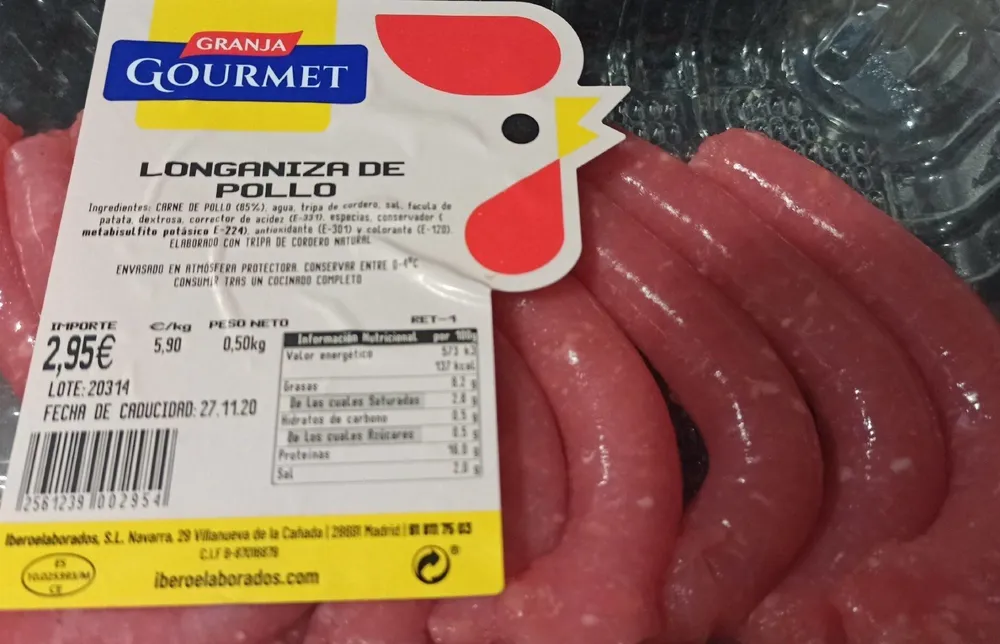 Longaniza de pollo