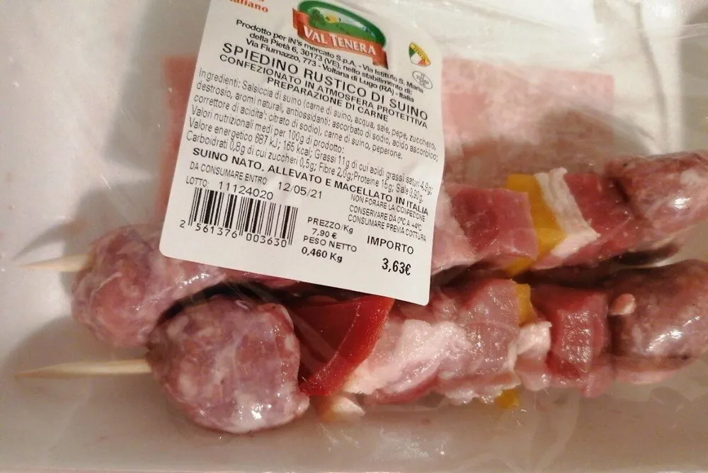 Spiedino rustico di suino
