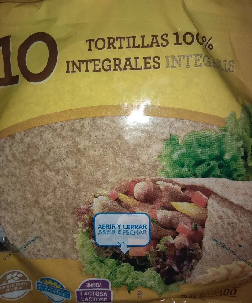 Tortillas 100% Integrales