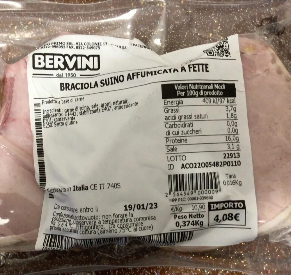 Braciola suino