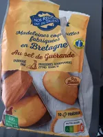 Madeleines coquilles fabriquées en Bretagne Au sel de Guérande