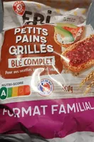 Petits pains grillés blé complet