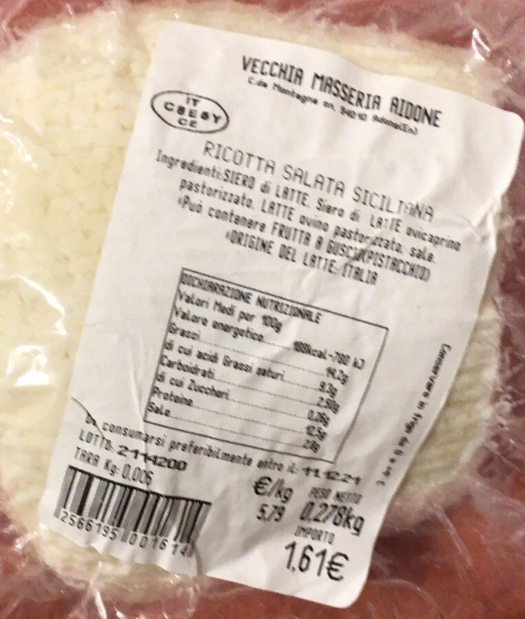Ricotta salata Sicilia