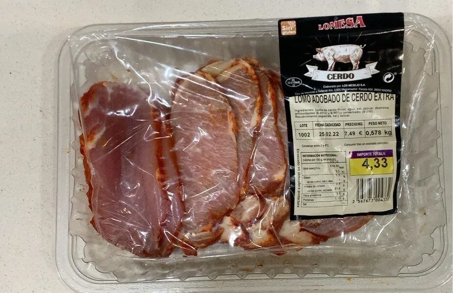 Lomo adobado de cerdo