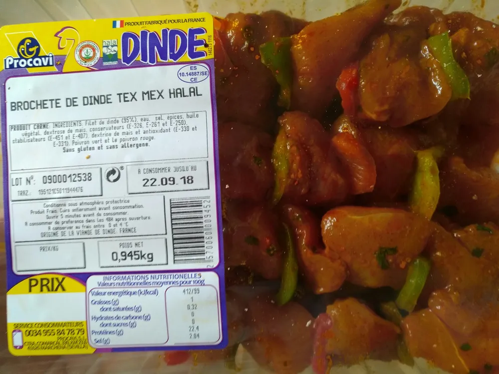 brochettes de dinde tex mex halal