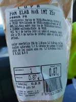Pan elaborado 25% integral