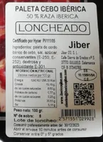 Paleta cebo ibérica