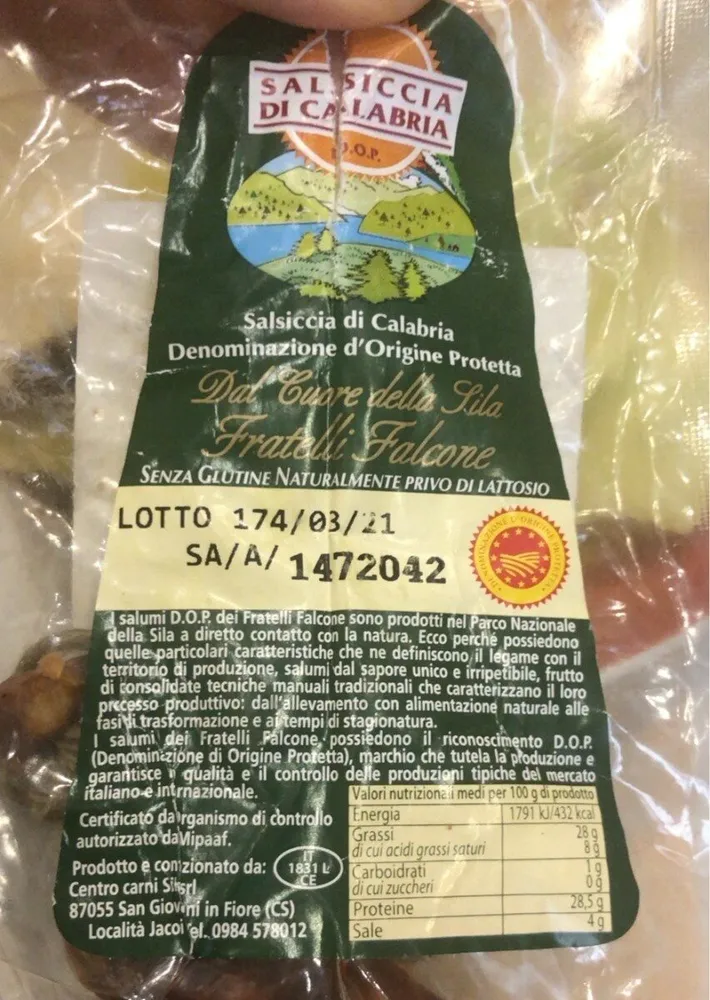 Salsiccia di Calabria