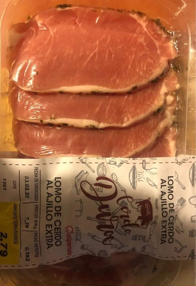 LOMO DE CERDO AL AJILLO EXTRA