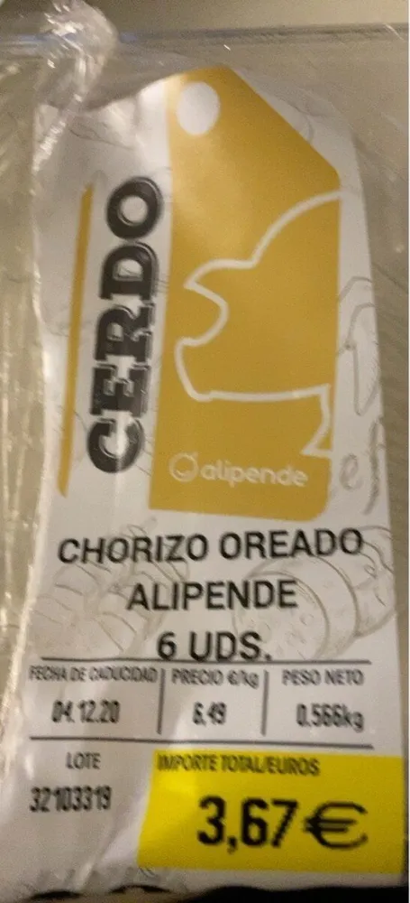 Chorizo cerdo