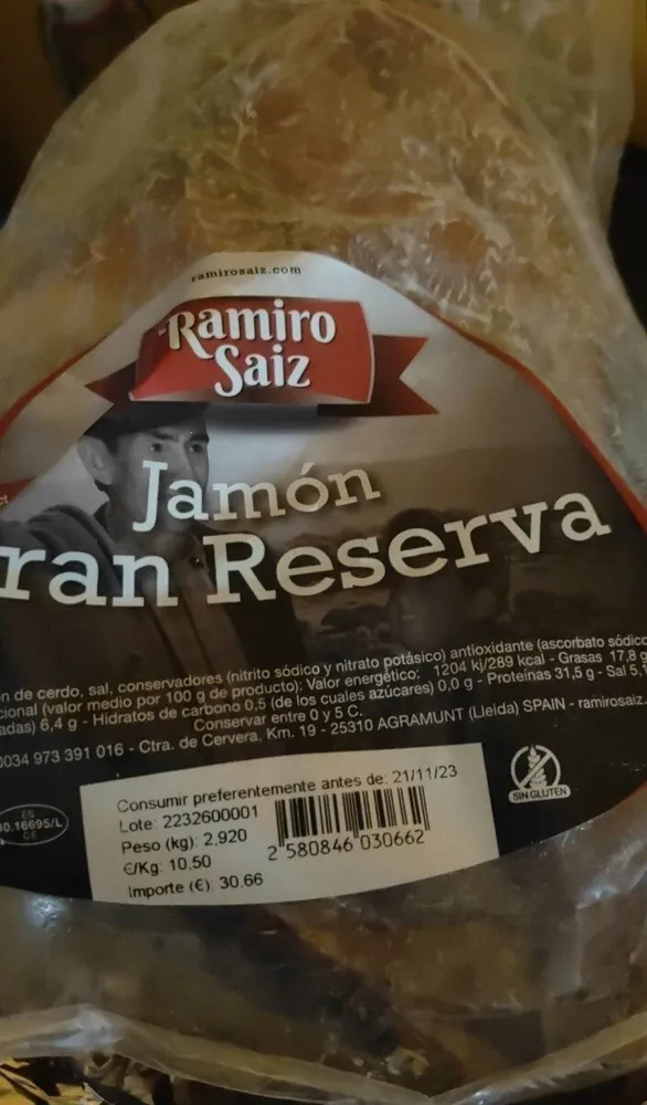 Jamón gran reserva