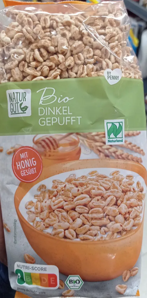 Dinkel gepufft mit Honig gesüßt